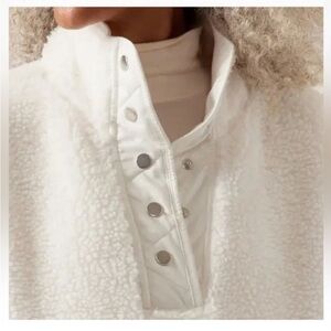 Women's Athleta White Sherpa Jacket